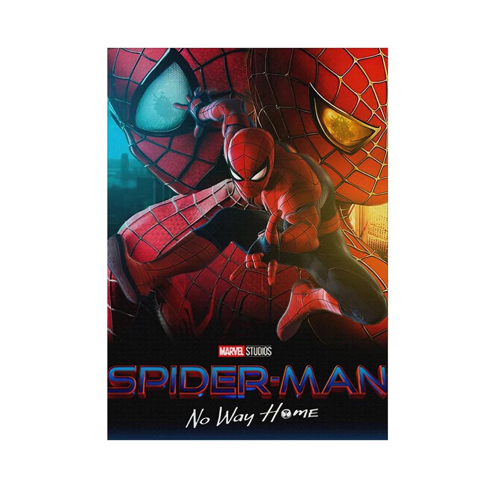 Spiderman No Way Home Movie Poster And Print Superhero Canvas Painting Wall Art Living Room Home Decoration Gift 21X30CMNo Framed