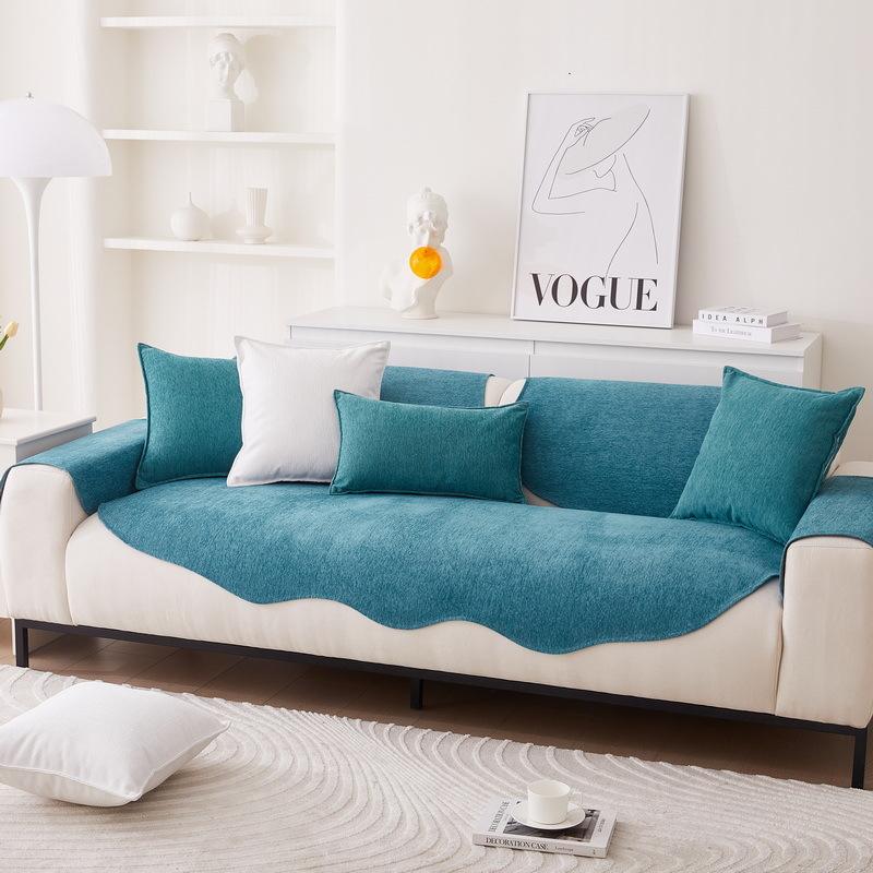 Chenier Special-Shaped Sofa Cushion, Irregular Non-Slip Seat Cushion, Four-Season Universal Sofa Seat Cushion Cover, Cloth Towel Cushion