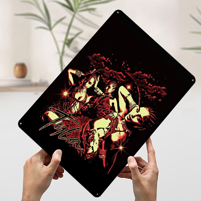 Tyla Music Metal Poster Customized Wall Art Retro Vintage Tinplate Signs for Gaming Room Decoration Cozy Luxury Home Decor Items