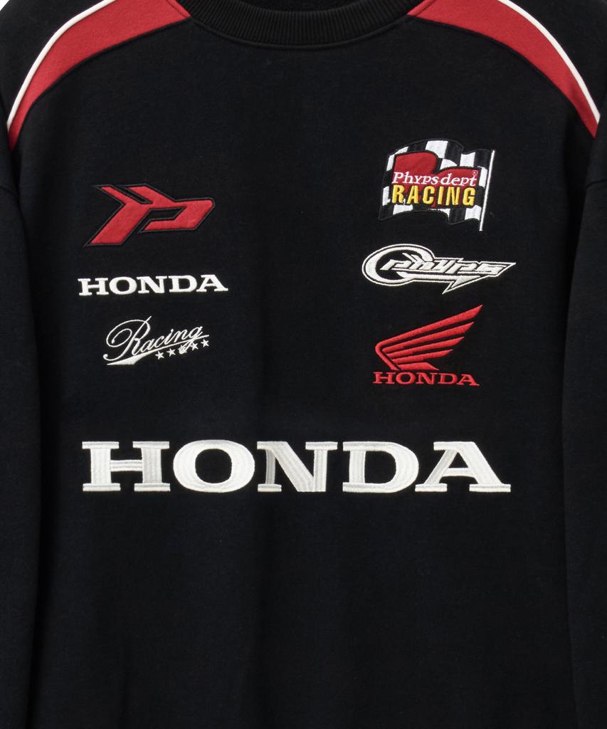 PHYPS MOTORCYCLE Wappen Graphic Motorcycle Sweatshirt Black