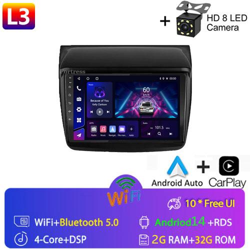 For Mitsubishi Pajero Sport 2 L200 Triton 2008 - 2016 Car Radio 2 Din Android Auto Multimedia Carplay 2din DVD GPS Navigation