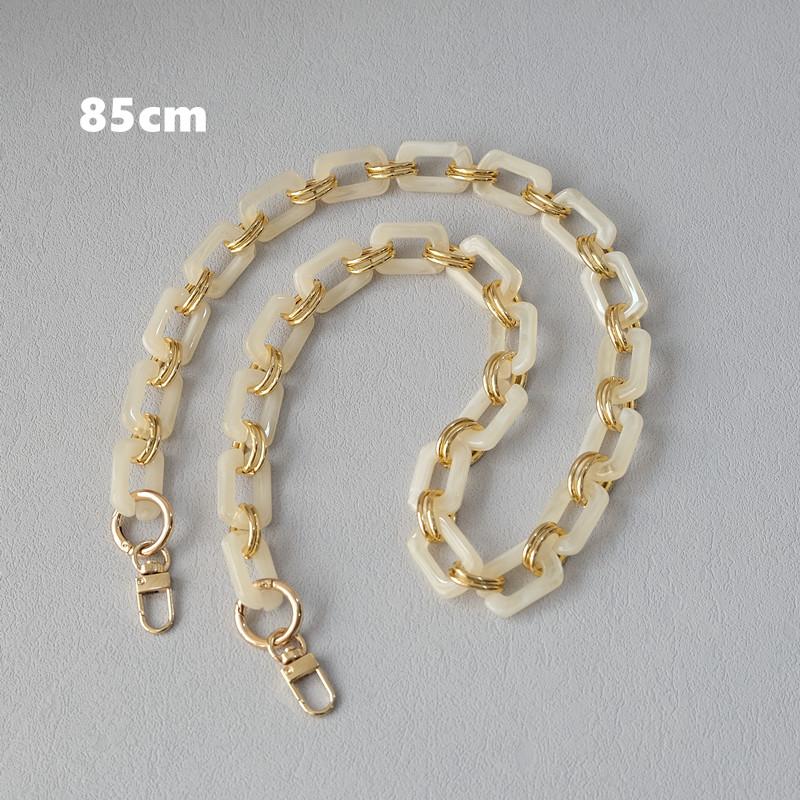 New Fashion Woman Bag Accessory Detachable Replacement Chain Candy Solid Square Acrylic Luxury Strap Women Shoulder Handle Chain