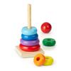 Montessori Rainbow Tower Toys Colorful Stacker Wooden Ring Children Toys Infants Early Educational Games Blocks Toys Gift