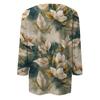 Women's Fashion Casual Round Neck Three Quarter Sleeve Printed T-Shirt Top