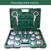 Steel Engine Oil Filter Wrench Set - Cap Style Auto Maintenance Tool