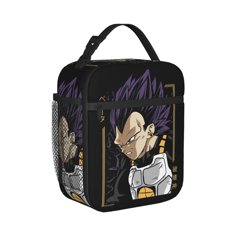 Son Goku DBZ Thermal Lunch Bags Lightweight Vegeta DBZ Lunch Container Cooler Carrier Lunch Box Tote College Journey Girls Boys