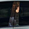 Style Honeycomb Hexagon Car B-pillar Stickers Car Center Column Decoration Cover Scratches Waterproof Decals Car Accessories