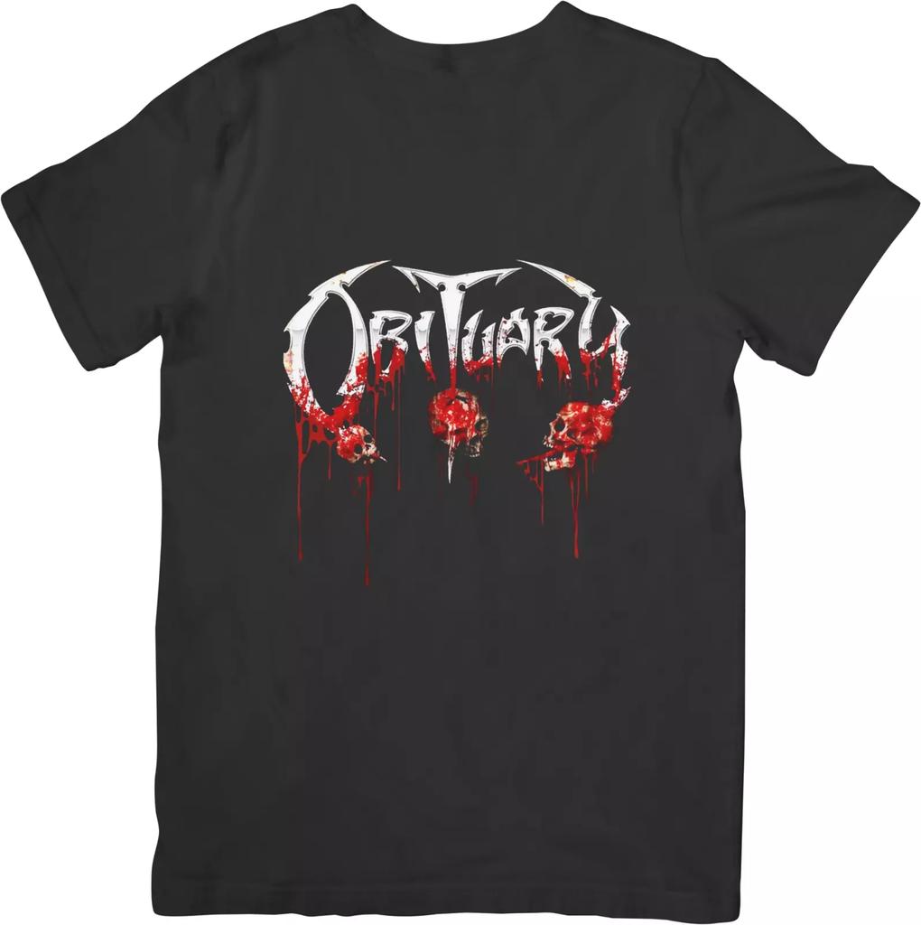 Obituary Music Unisex Fit for Men & Women Quality Cotton T-Shirt Black