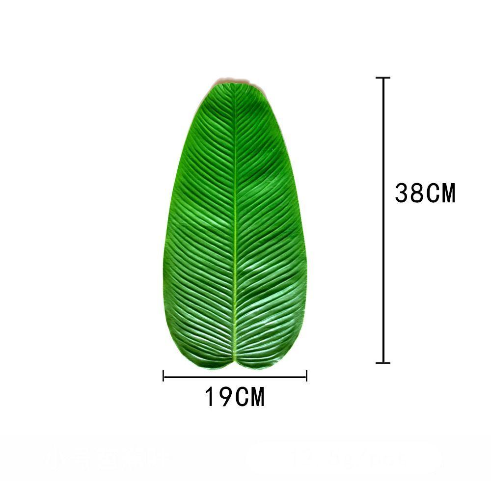 

3Pcs Heat Resistant Artificial Banana Leaf Simulation Kitchen Placemats Party Wedding Decoration 3Pcs Small