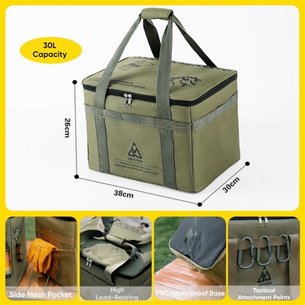 Large Capacity Camping Gear Organizer Portable Outdoor Equipment Bag Outdoor Camping