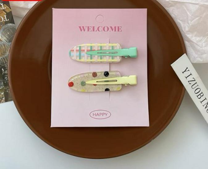 Süße & Niedliche Haarspange ohne Abdrücke: Damen Pony & Make-up Haarnadel.