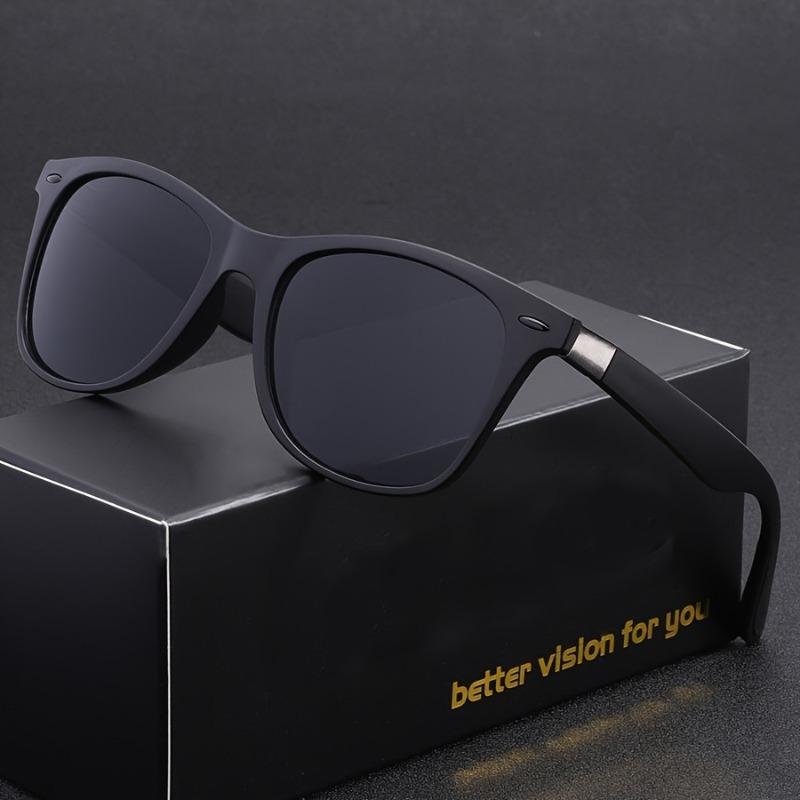 

Ретро Квадратные Модные Модные Очки для Мужчин и Женщин - Градиентные Линзы Прочная ПК Оправа