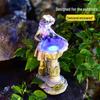 Outdoor Garden Fairy Angel Resin Solar Light Ornament