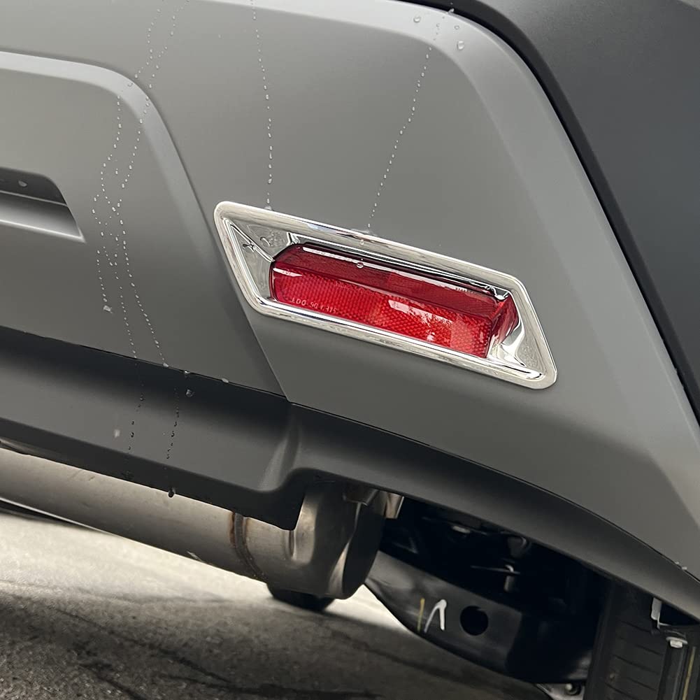 RUIQ Chrome Rear Fog Lamp Garnish Bezel Cover for Nissan T33 Designed Specifically for Nissan X-Trail (July 2022) - X-Trail e-4ORCE