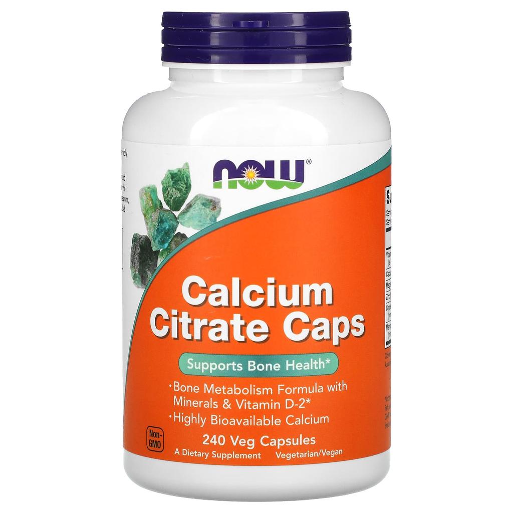 Calcium Citrate Capsules, Veggie Capsules 240 Tablets