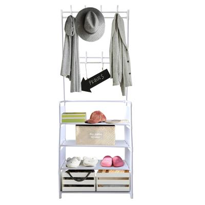 Předsíňový věšák organizér vstup botník 8 párů 8 háčků Home 155x60x29cm