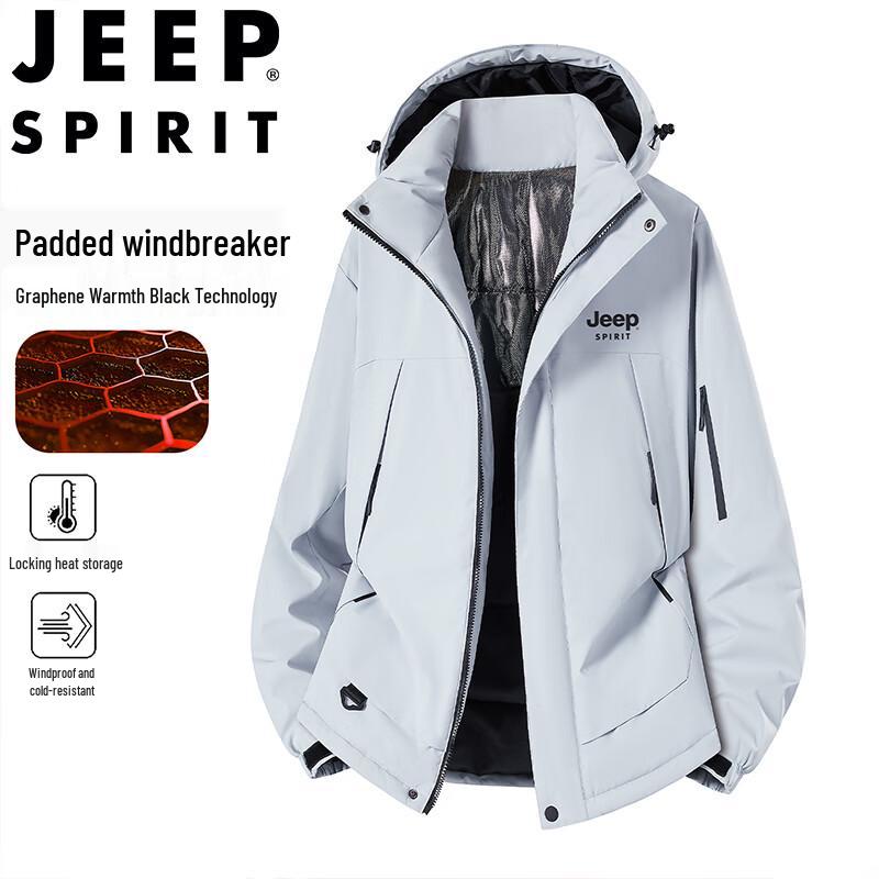 

JEEP SPIRIT Men s Spring Autumn Windproof Waterproof Outdoor Jacket 3XL