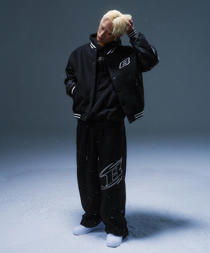 Born To Win Varsity Quilting Jacket [Black]