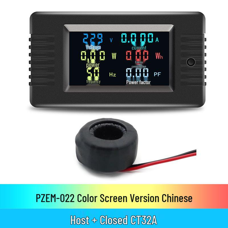 Peacefair AC Digital Power Tester: Multifunction Voltage, Current, Power, Frequency, and Energy Meter.