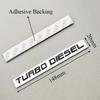 3D Chrome Metal Rear Trunk Car Badge Logo Turbo Diesel Emblem Sticker RAM 2500 Body Decal Adhesive Car Body Accessories