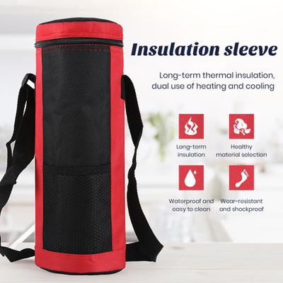 Runde Isolierhülle für Flaschen, zusammenklappbar, für Eisbeutel, Wärmflaschen-Isolierhülle für den Außenbereich