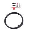 Hydraulic Disc Brake Hose Kit 6.6FT Rubber Metal Hydraulic Disc Brake Hose Fitting Kit for HRD Red