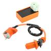 Ignition Coil Spark Plug CDI Box Kit Replacement for ATC125 TRX200 TRX200D TRX200SX TRX250 EZ90