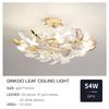 Living Room Chandelier Creative Luxury Hall Light Post-modern Atmosphere Restaurant Bar Lighting Designer Ginkgo Leaf Lighting