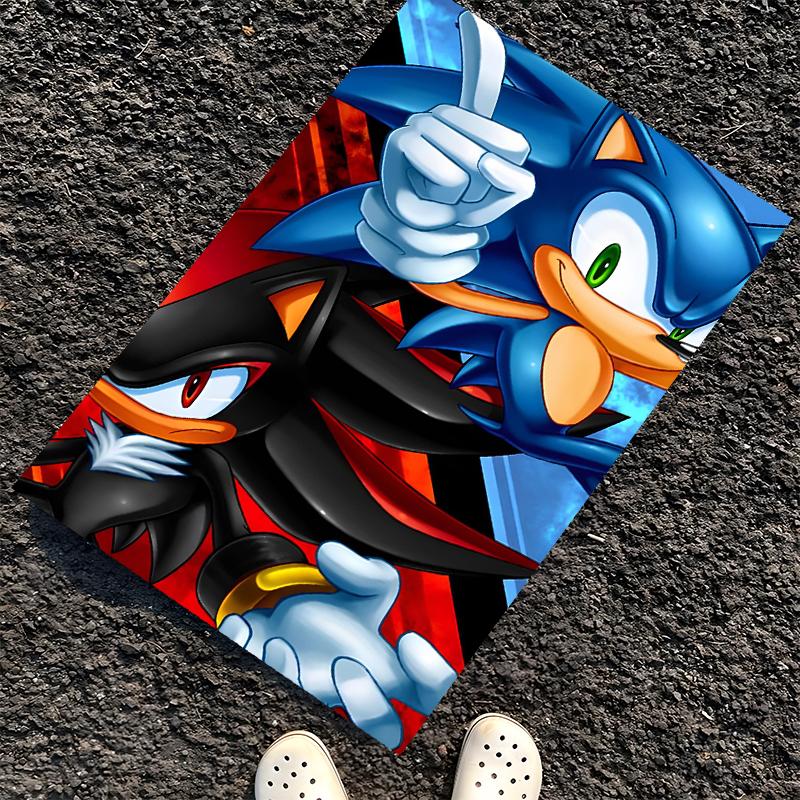 Sonic Printed Carpet, Rug for Office Chair Living Room Bedroom Kitchen Room Decor Gifts.