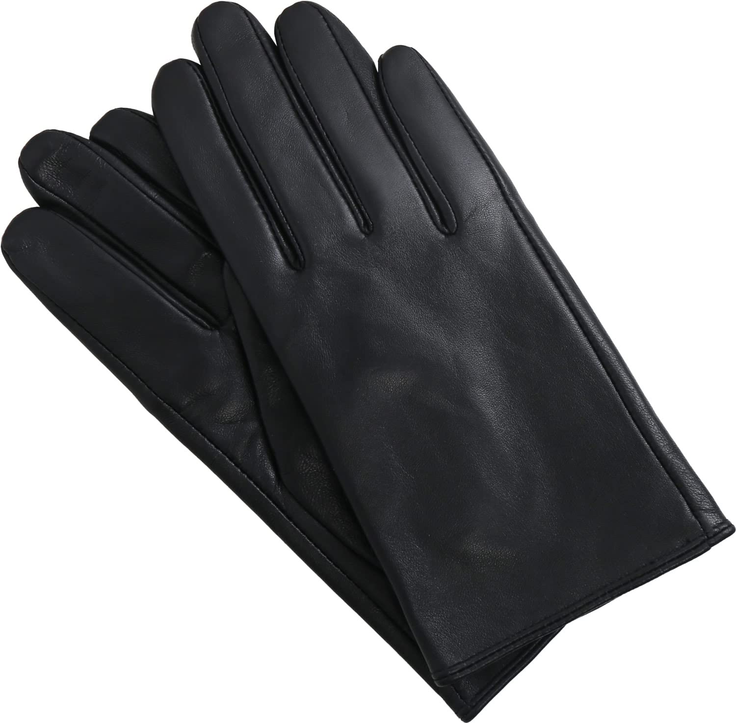 

Женские перчатки Sankyo Shokai из кожи, совместимые со смартфоном, зимние, мотоциклетные, (черный) чёрный