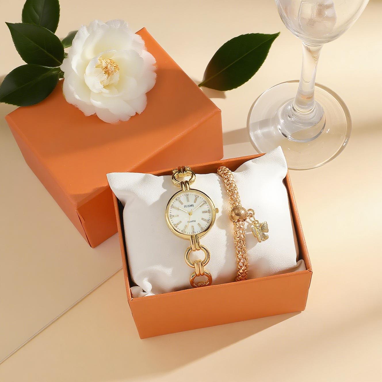 

Fashionable and exquisite small disc rhinestone scale creative ring strap women s quartz wrist watch bow bracelet 2 piece set, s золотой