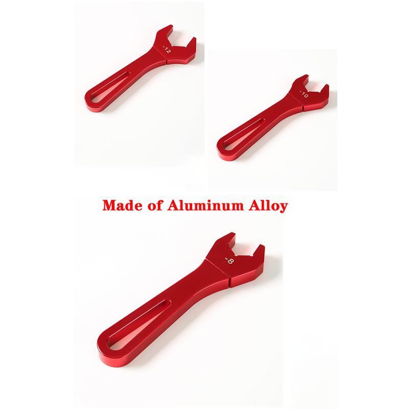 Red Single Head Union AN Aluminum Wrench Interchangeable Head Socket Wrench Wrench Tool Kit AN3 AN4 AN6 AN8 AN10 AN12