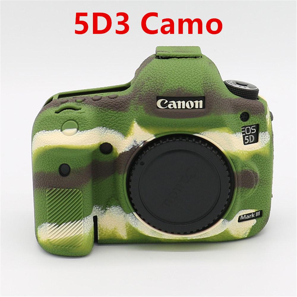 Litchi Pattern Soft Silicone Camera Body Case For Canon EOS 5D3 5D4 R50 R6 R6II R8 Rubber Cover Skin