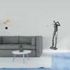 Golf Figurine Sculpture Modern Golfer Artwork Collectible Tabletop Ornament for Desk Cabinet Indoor