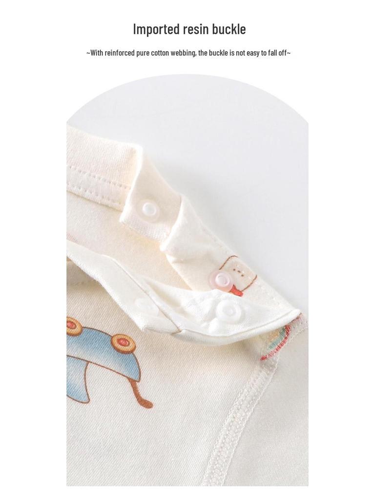 Baumwoll-Basisunterwäsche-Set für Babys mit hohem Bund für Herbst/Frühling