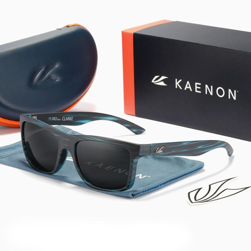 Attractive Glasses Men's Kaenon Clarke High Quality Square Polarized Sunglasses Tr90 Frame Flexible Sports Sun Glasses For Wo With Hard Case Cm