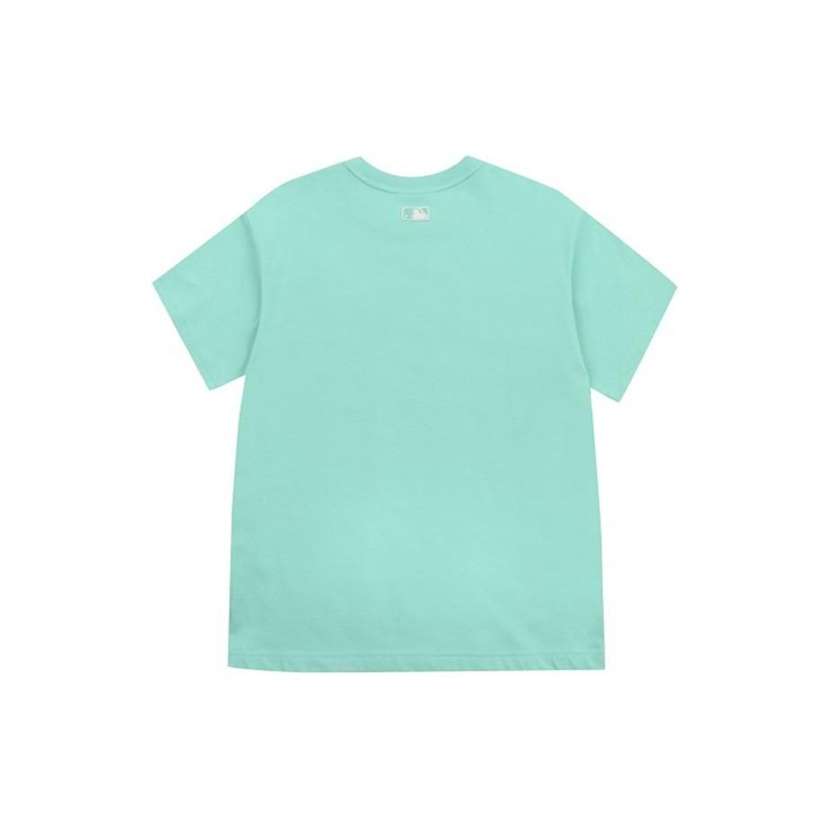 MLB Los Angeles Dodgers Logo Print Round Neck Short Sleeve T-Shirt Unisex T-Shirt Mint-Green 31TS31131-07T