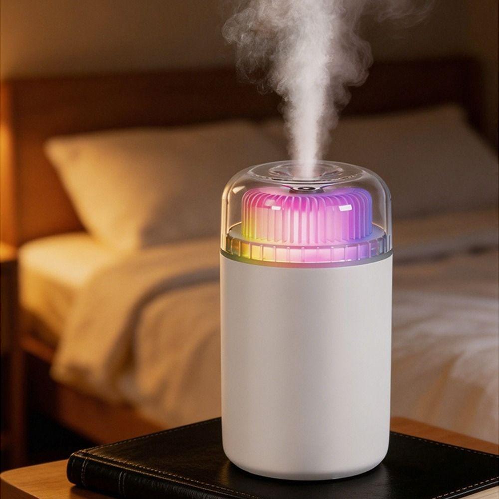Ultrasonic Spray Car Aroma Purifier Colorful Light Essential Oil Diffuser For Car