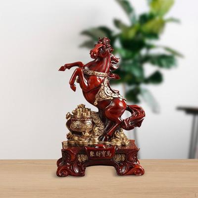 Horse Statue Standing Sculpture Home Living Room Table Centerpiece Bookcase Ornament