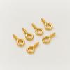 50pcs/lot 14K/18K Gold Plated Silver 8mm 10mm Screw Eye Pins Hooks Pendants Connectors Pins For Necklace Jewelry Accessories