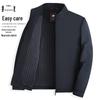 2026 Men's High-Grade Business Casual Stand-Up Collar Jacket: Spring/Autumn Middle-Aged Dad's Top