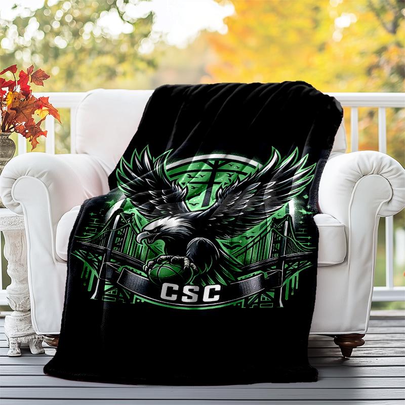 CSC Flannel Blanket Soft All-Season Throw, Design for Camping, Car Travel, Hiking Sofa, Bed, Office Perfect Gift for Parties