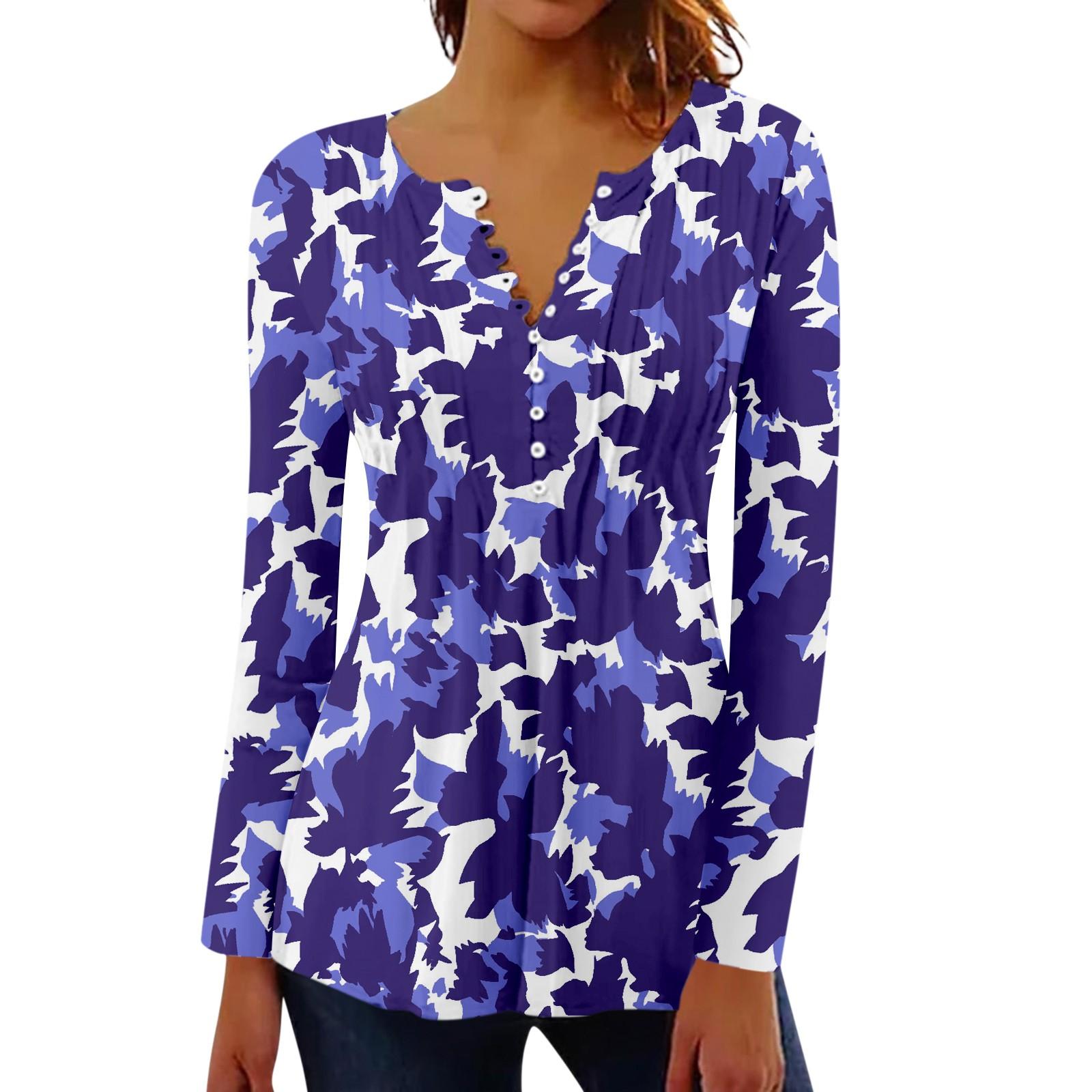 

Женский плиссированный топ на пуговицах с ретро цветочным принтом XXL