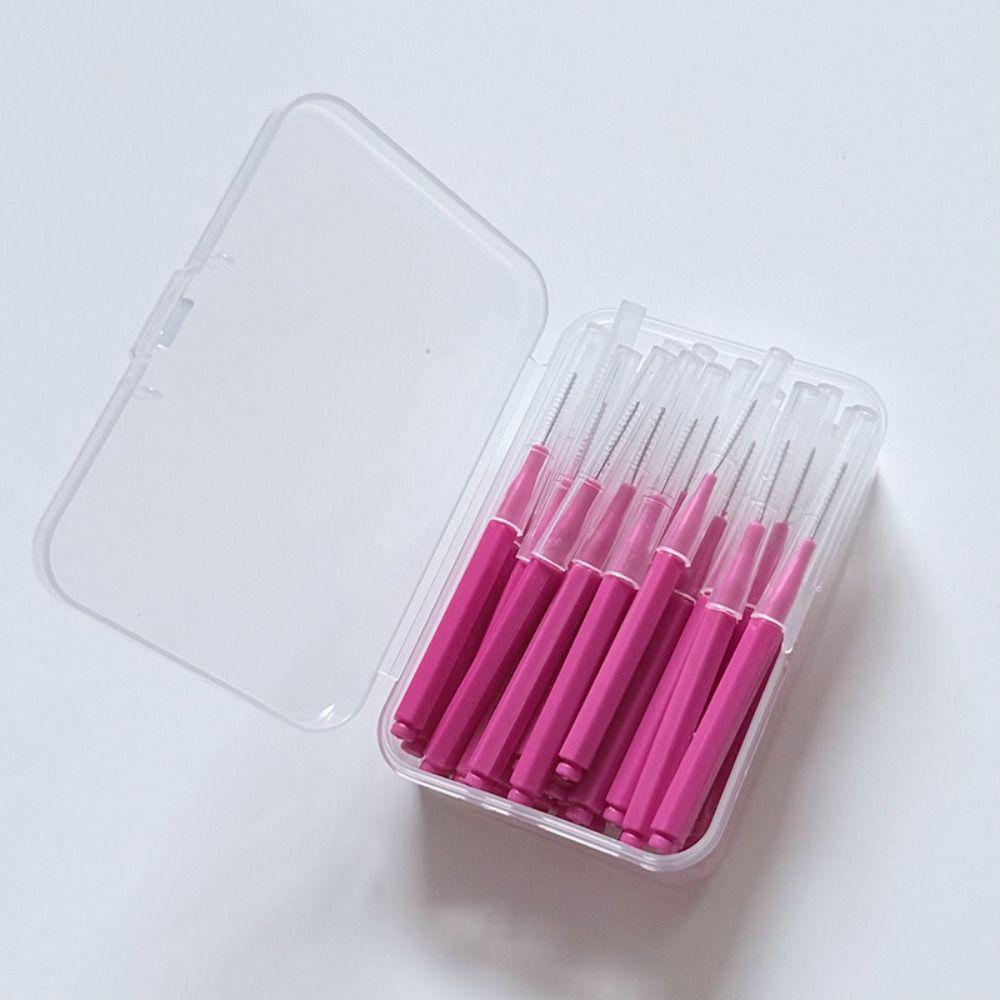 30Pcs Soft Micro Braces Brush Bendable Teeth Cleaning Tools Orthodontic Braces Cleaner Brush  Travel