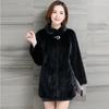 Cotton thickened imitation mink coat women's medium and long winter large size mother's imitation mink velvet imitation fur coat