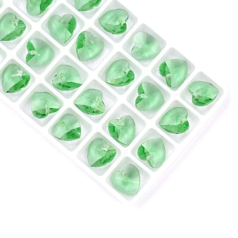 Best Quality 14mm 28pcs/pack 6228 Heart Pendant Austria Charms Crystal Heart Beads Gems for Jewelry Accessories Earring Making