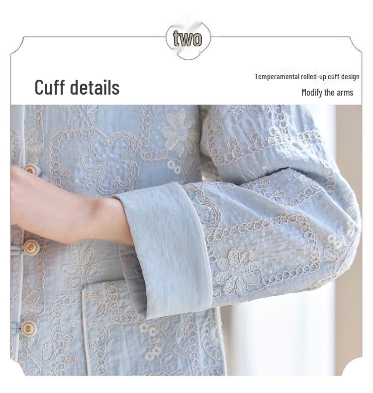 Damen Retro Stickmantel - Frühling/Herbst 2025 Mode für einen jugendlichen Look