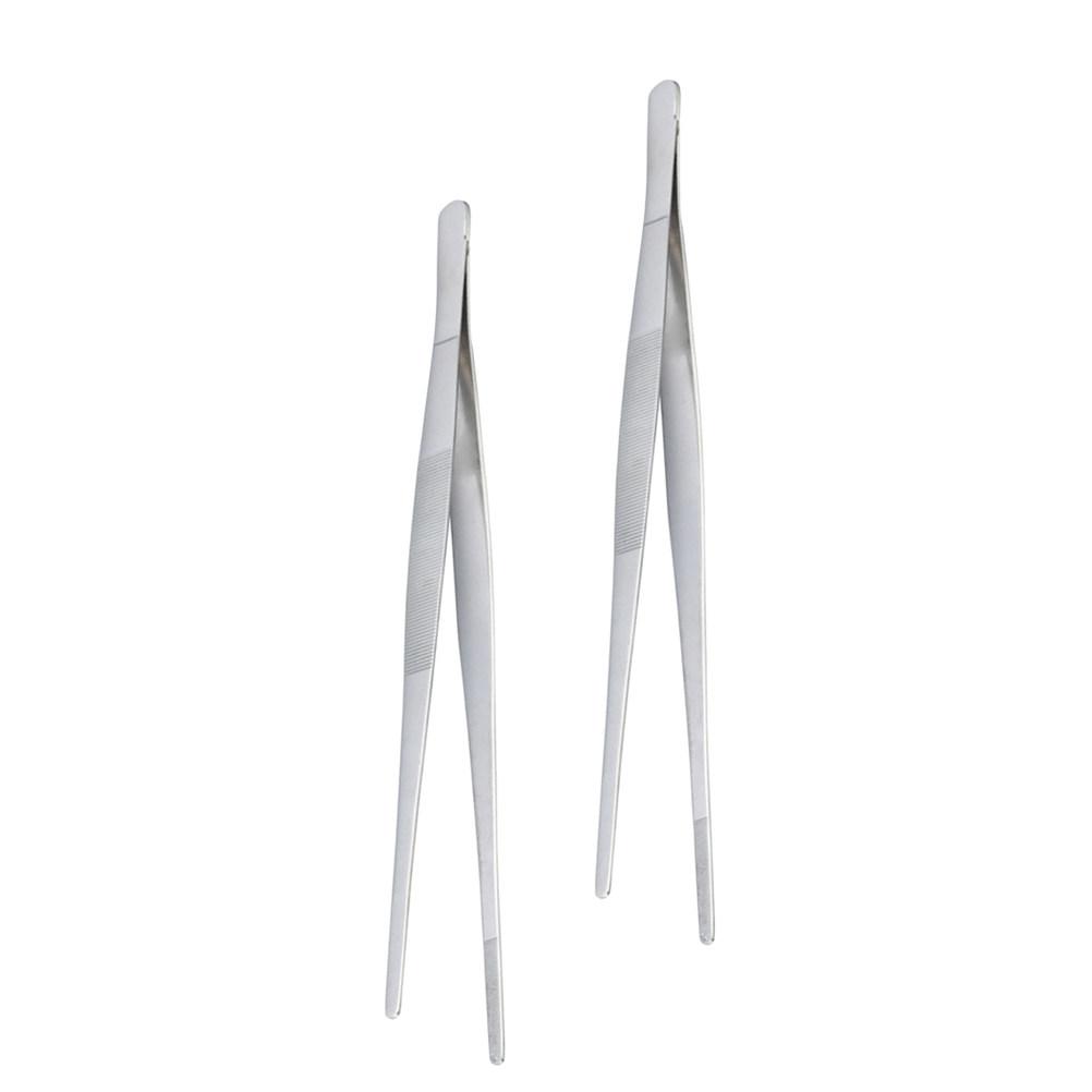 1Pcs Food Tong Stainless Steel Heat Resistant Cooking Tongs for Steak Bread Salad Noodles Serving Kitchen Gadget Bbq Supply