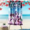 K-pop Demon Hunters: Huntrax Comeback beach towel soft Beach towel for vacation photos seaside swim Outdoor pool towel Comfort beach