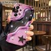 Phone Case: 2D Flat Samsung Galaxy A34 A35 M05 M06 S20 S22 S21 FE Plus 5G Protective Case, Layered Waves, Christmas and Halloween Gift